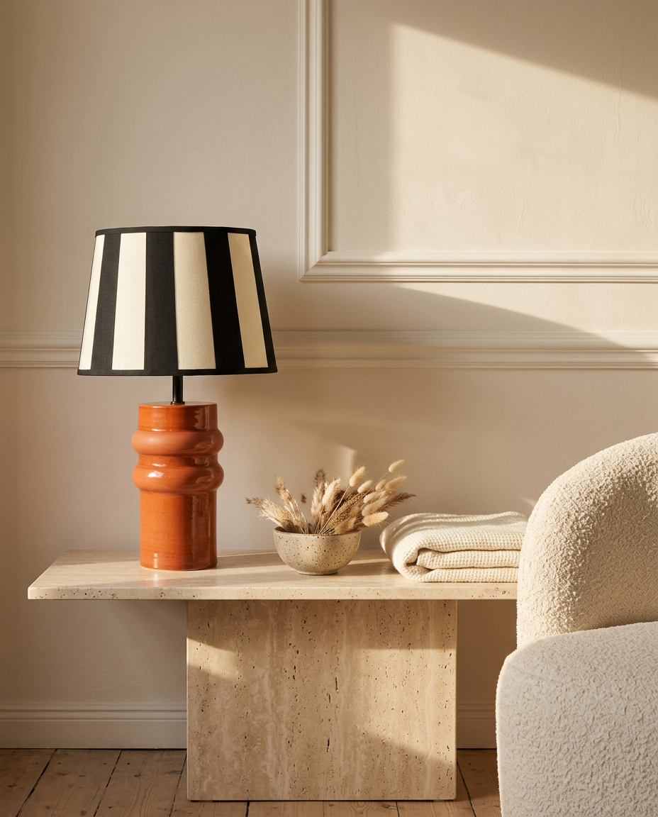 Terra Cotta ceramic light